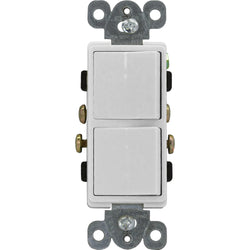 DECORA DOUBLE SWITCH 15 AMP